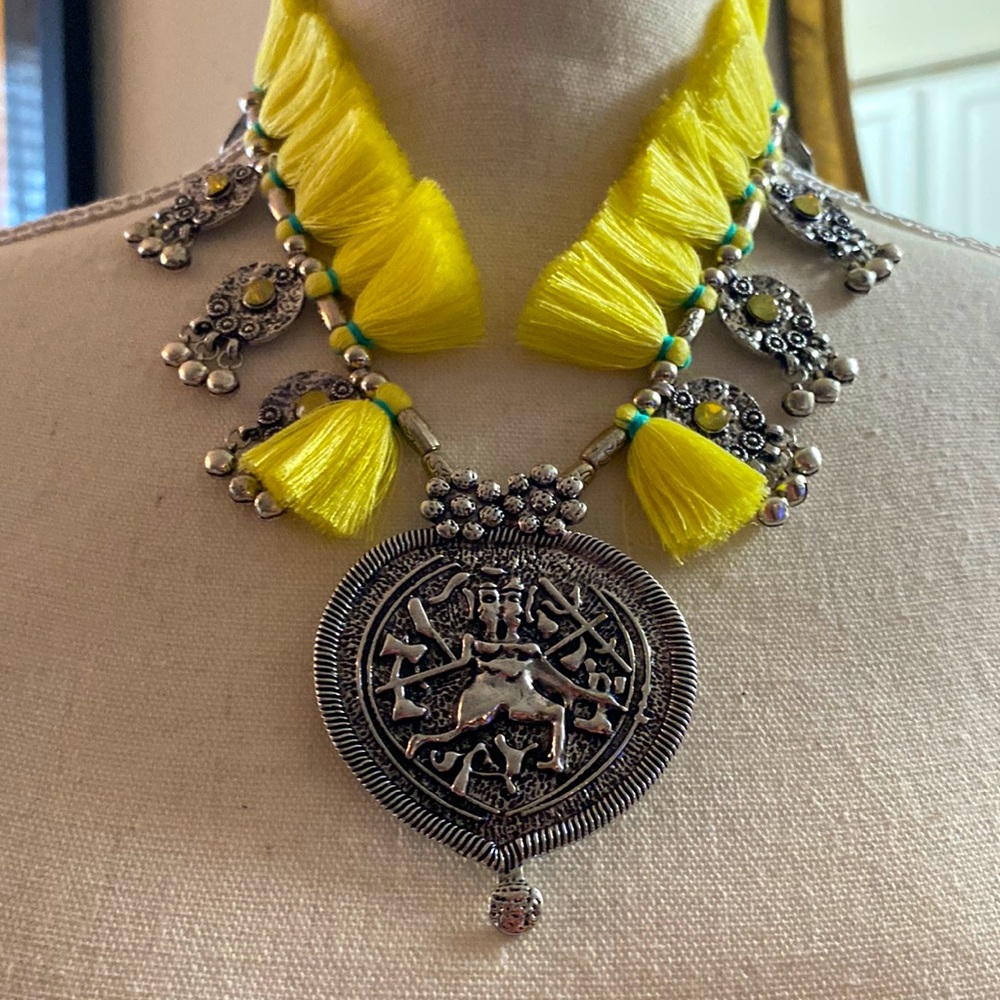 SAKS Off Fifth bohemian tassel necklace